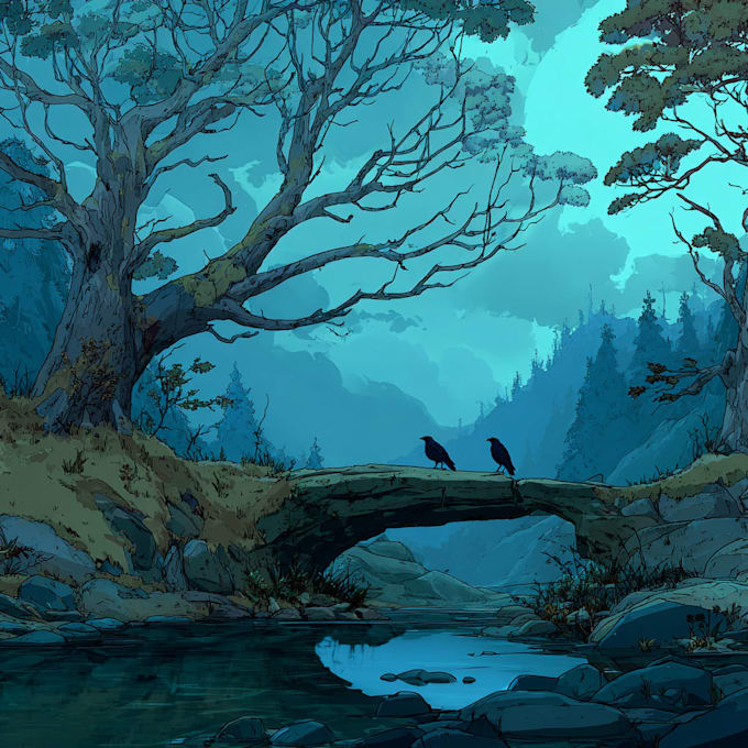 do the landscape illustration or concept art for you