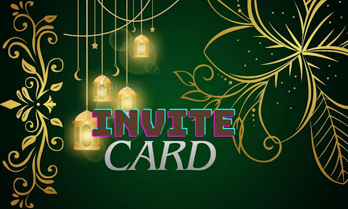 design a custom invitation card