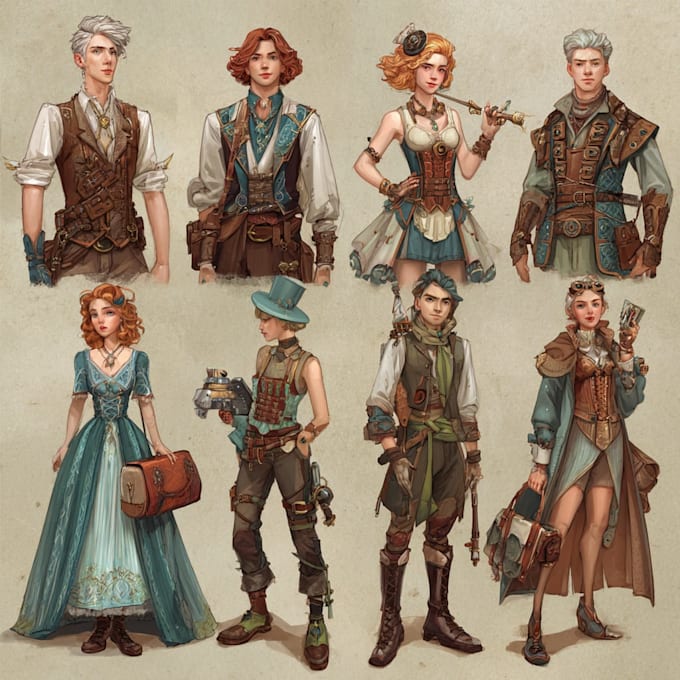 your original fantasy game character art