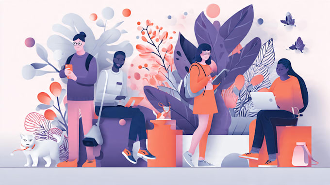 design flat vector illustrations