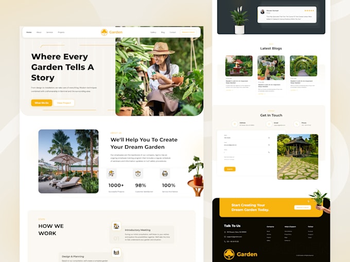 build a professional framer website or landing page