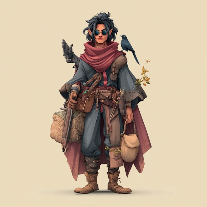 draw your dnd character ar illustration for you