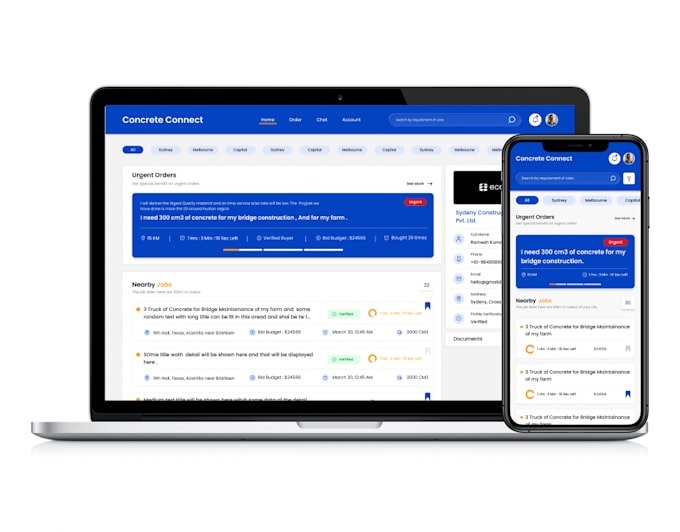 figma UI UX design , clickable prototype for saas