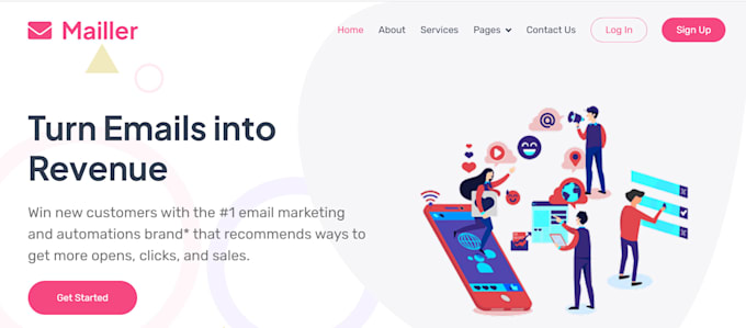 create clean and modern website