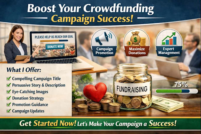 create and optimize your gofundme or crowdfunding website for maximum donation