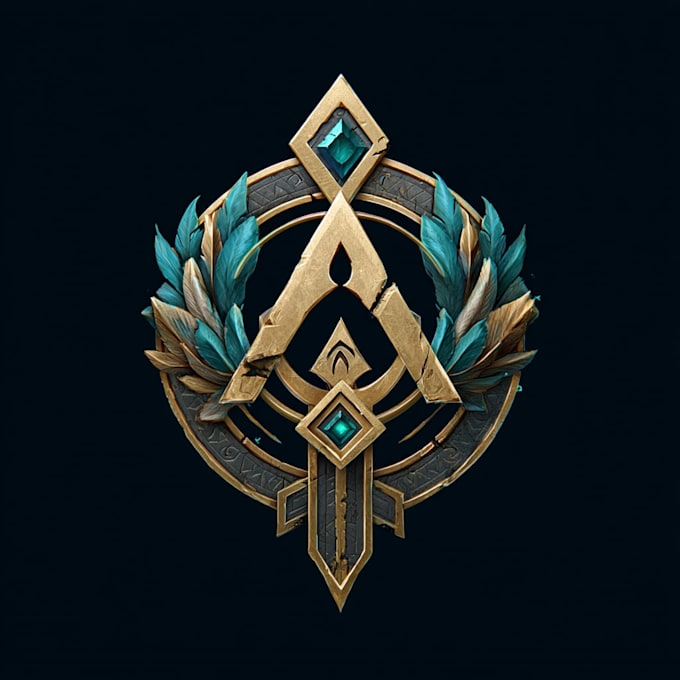 create a fantasy, rpg, nft or sci fi game logo using