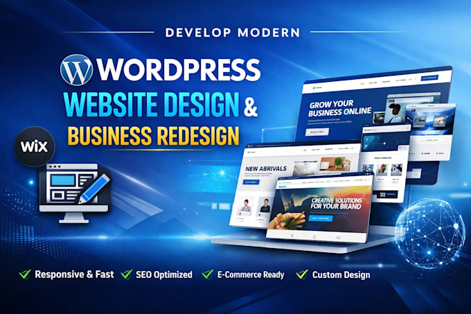 redesign wordpress website, wordpress website design, business website design