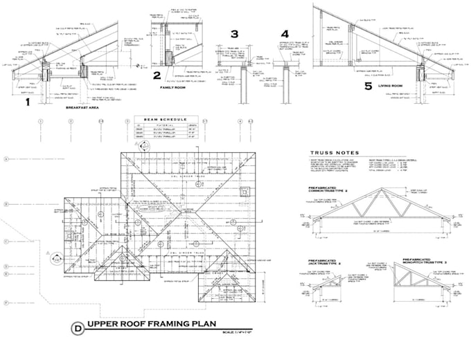 draft framing plan timber wood structure, foundation and trusses plan