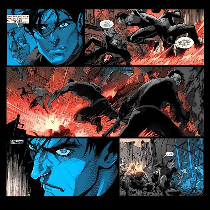 illustrate comic book graphic novel manga