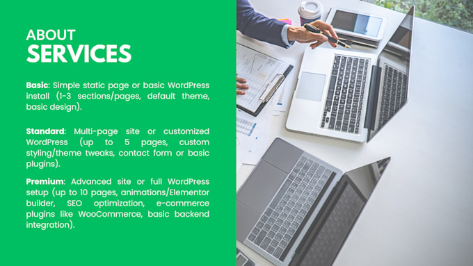 build a responsive website or landing page