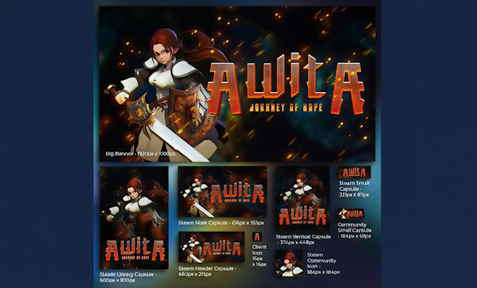 Steam Store Header Steam capsule art steam store game banner logo game poster steam page ...
