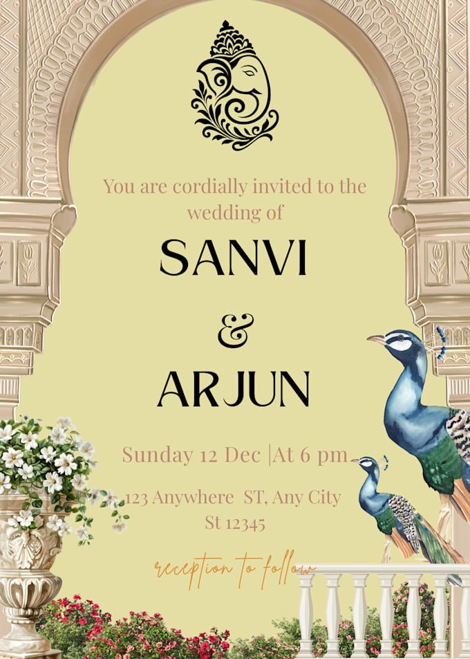 design elegant and custom wedding invitations