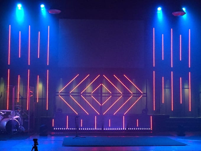 create 3d stage lighting design for your event