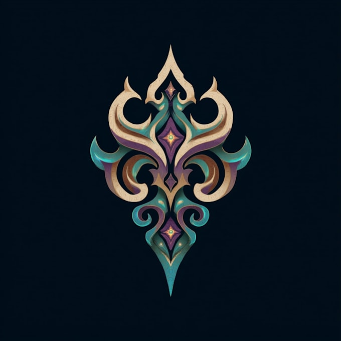 design fantasy game logo and branding