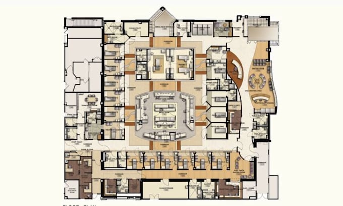 Design medical center floor plan clinic layout healthcare architecture ...