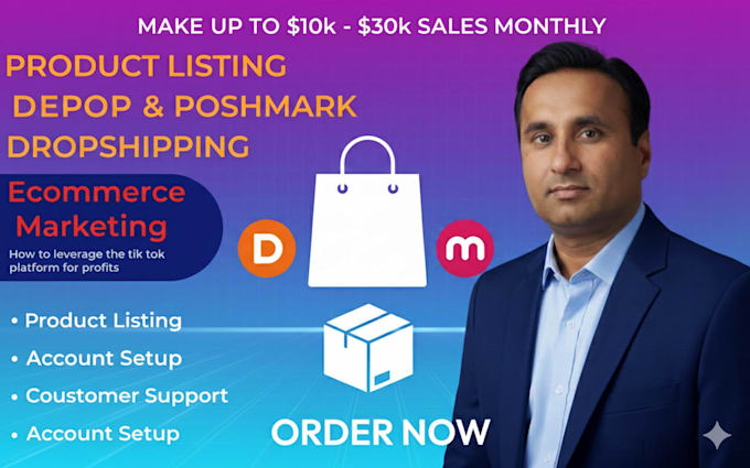 be product listing and store management for poshmark , depop , mercari