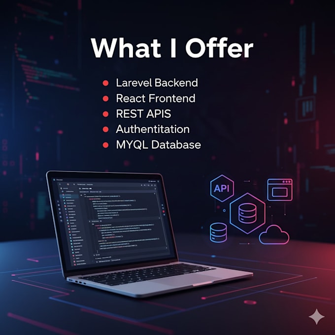 build full stack laravel react based application