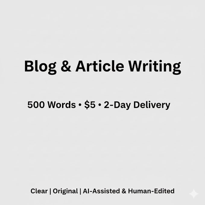 write blog article content