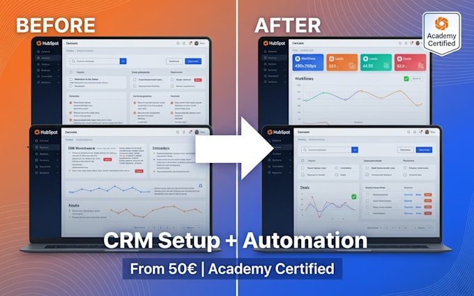 professional hubspot CRM setup, configuration and workflows