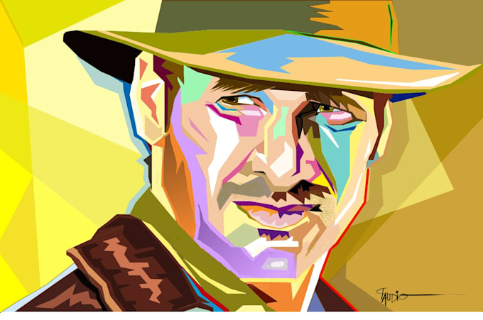 do digital handrawn wpap pop art