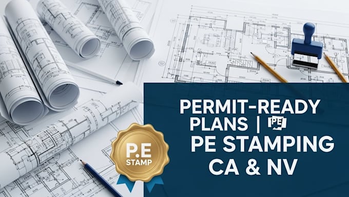 Provide architectural and civil drawings, pe stamping in california and ...