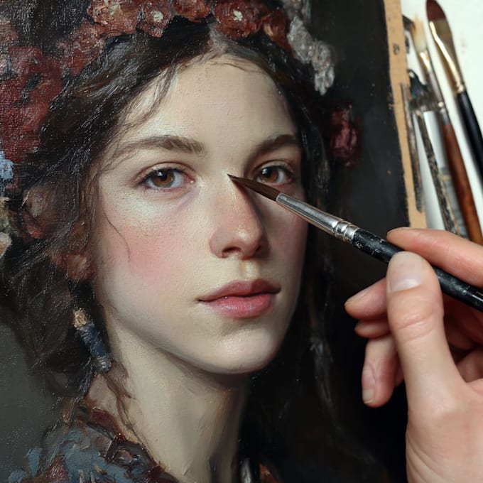 paint a realistic or fantasy portrait