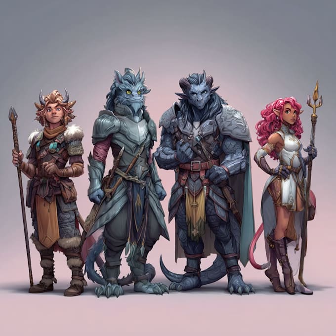make dnd character, fantasy character, dnd party