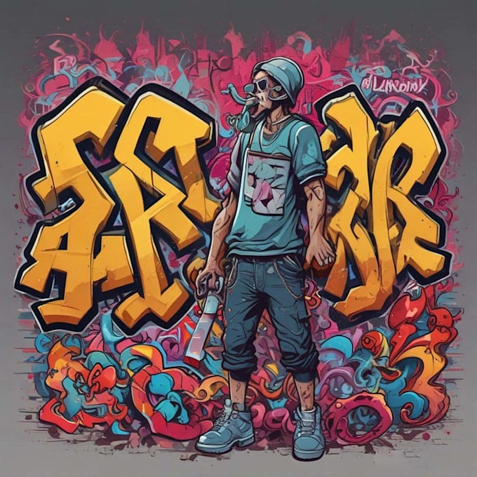 create handmade graffiti for your logo or your word