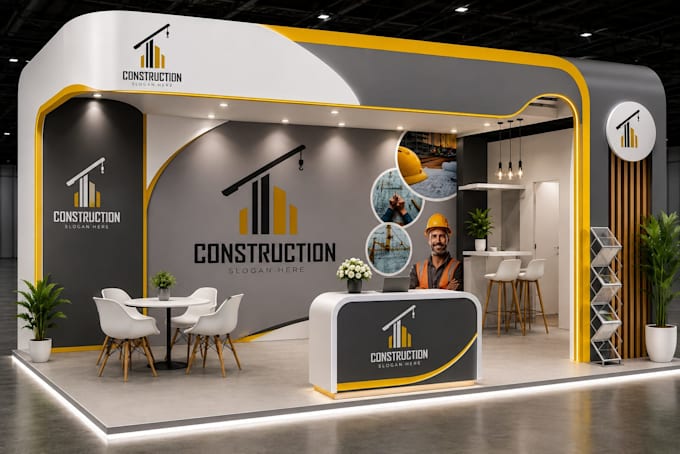 design exhibition backdrop and trade show booth