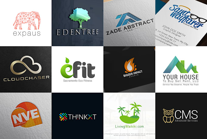 design a stunning logo with free mockup
