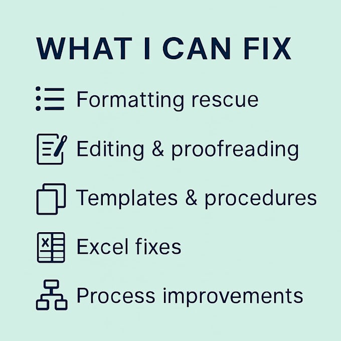 fix, format and improve your documents