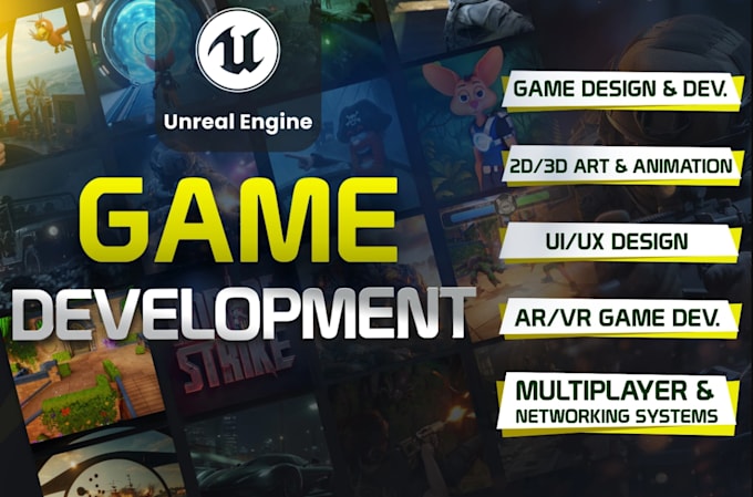 Unreal engine 5 game developer, ar, vr, metaverse experiences, mobile ...