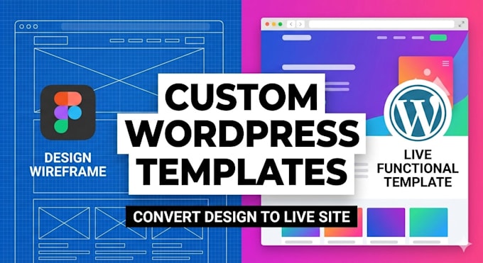 make a professional wordpress template for you