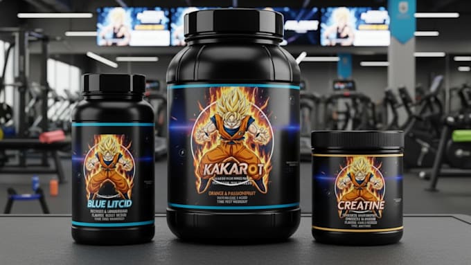 professional protein and supplement packaging