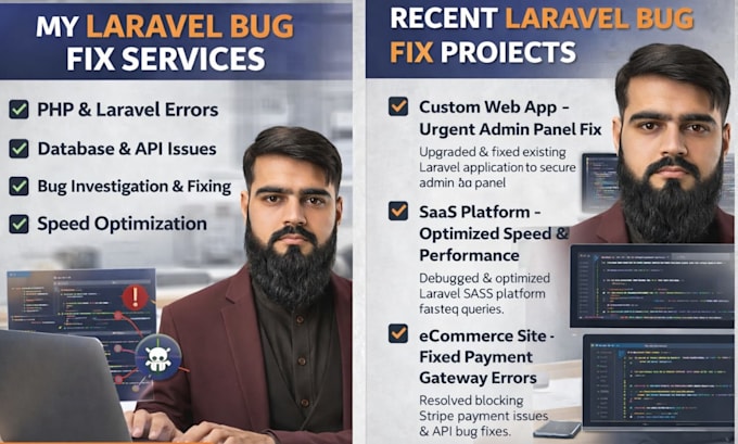 fix laravel bugs, errors, and performance issues fast