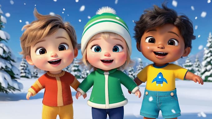 create kids nursery rhymes music video