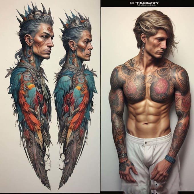design professional tattoo and custom tattoo