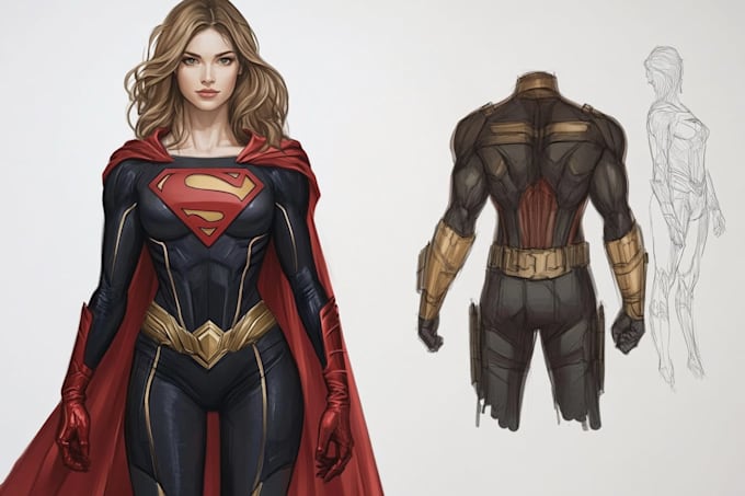 do superhero character for comics