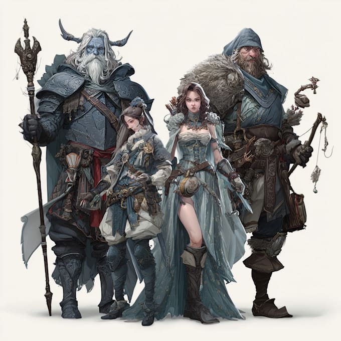illustrate your fantasy rpg character or party