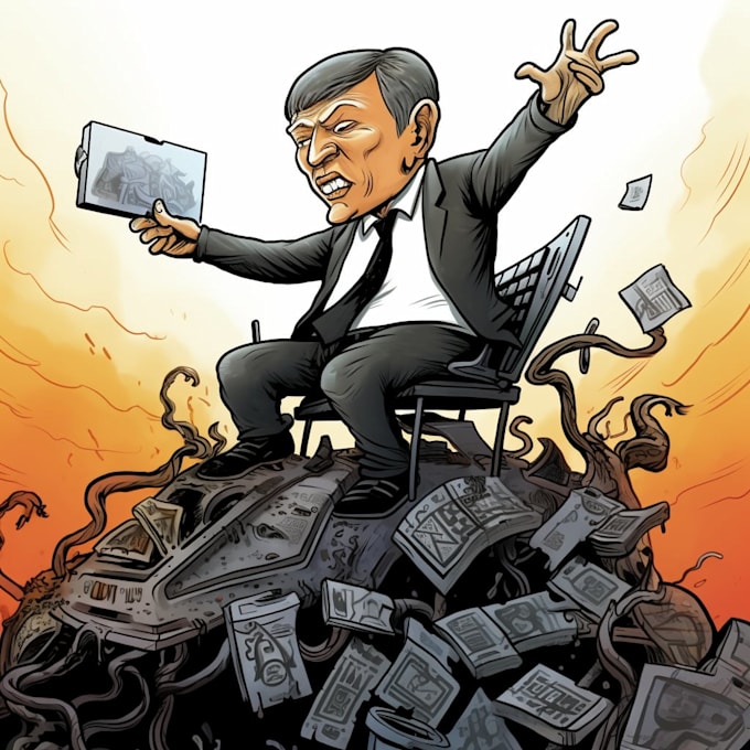 do a political cartoon art