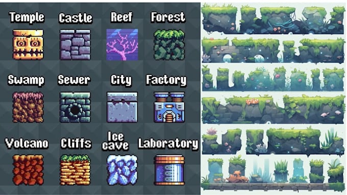Create pixel art tile sets and asset for your video game by ...