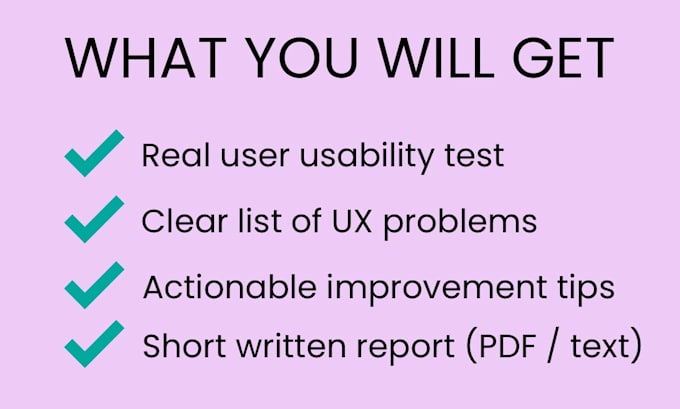test your website as a first time user and find confusing issues
