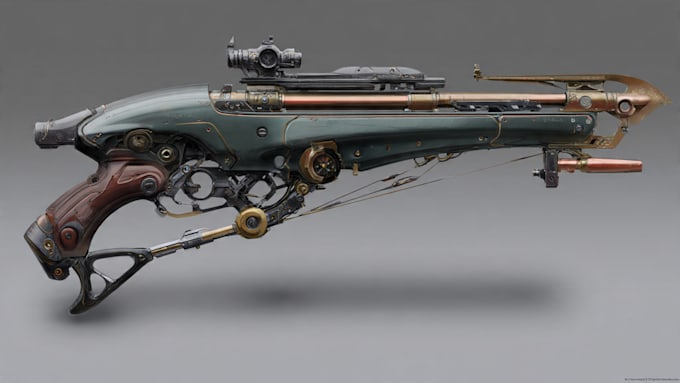 create weapon concept art for you