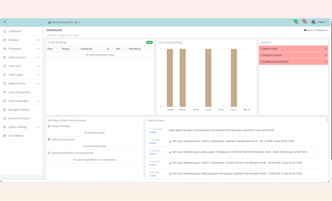 build security management software for guard companies