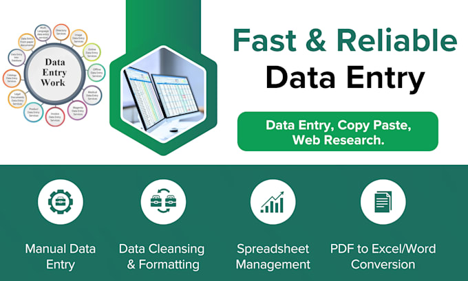 do accurate data entry copy paste and web search