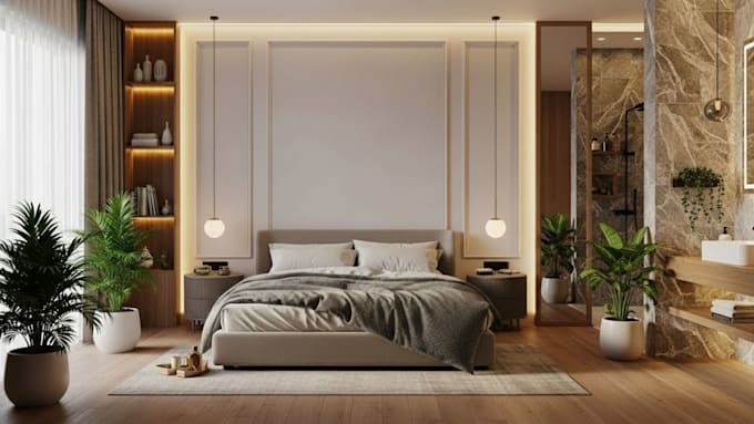 do modern 3d interior design and exterior design