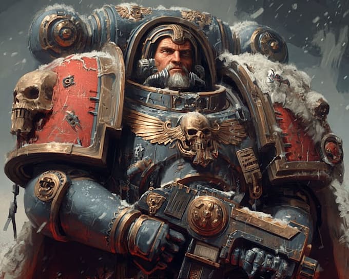 create a warhammer 40k character art