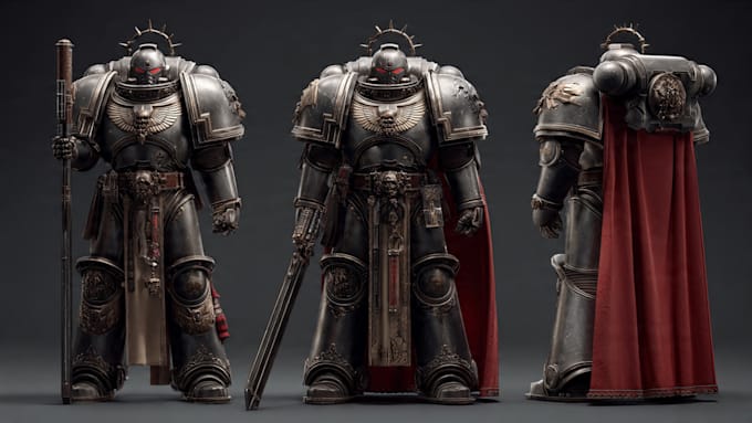 make a warhammer 40k character art