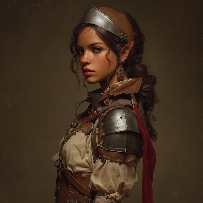 create fantasy character portrait art