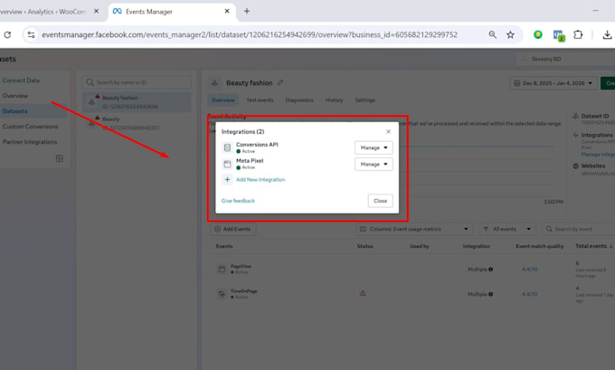 setup meta pixel, capi, and ga4 with complete audit report